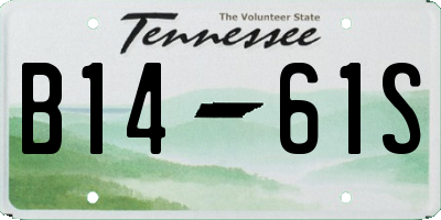 TN license plate B1461S