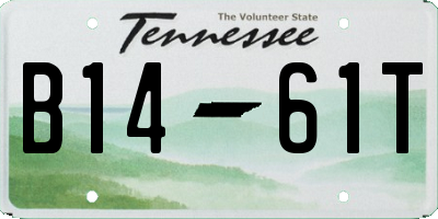 TN license plate B1461T