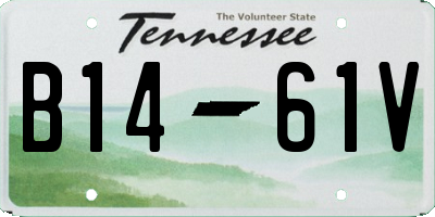TN license plate B1461V