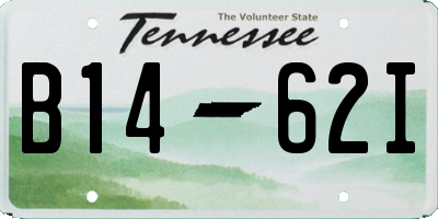 TN license plate B1462I
