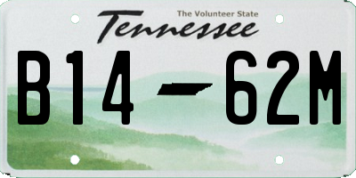 TN license plate B1462M