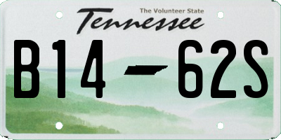 TN license plate B1462S