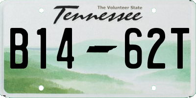 TN license plate B1462T