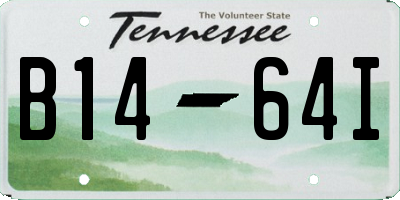 TN license plate B1464I