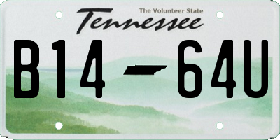 TN license plate B1464U