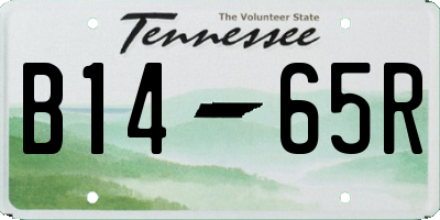 TN license plate B1465R
