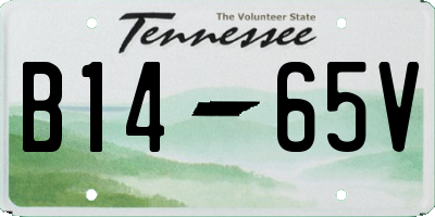 TN license plate B1465V