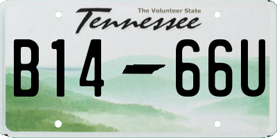 TN license plate B1466U