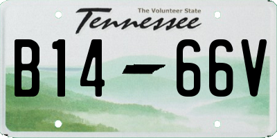 TN license plate B1466V