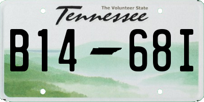 TN license plate B1468I