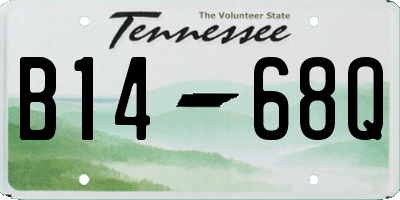 TN license plate B1468Q