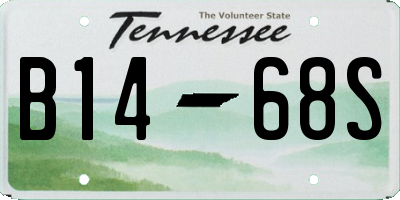 TN license plate B1468S