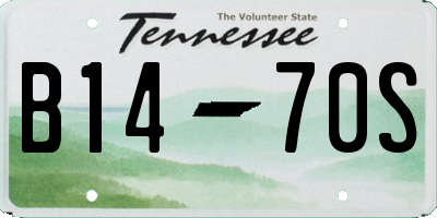 TN license plate B1470S