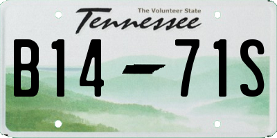 TN license plate B1471S