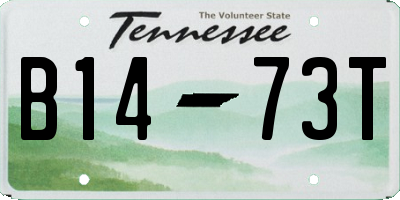 TN license plate B1473T