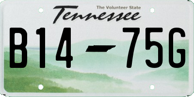 TN license plate B1475G