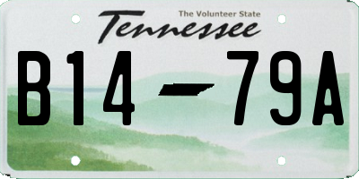 TN license plate B1479A