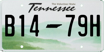 TN license plate B1479H