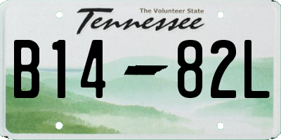 TN license plate B1482L