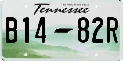 TN license plate B1482R