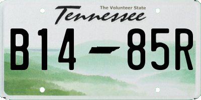 TN license plate B1485R