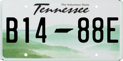 TN license plate B1488E