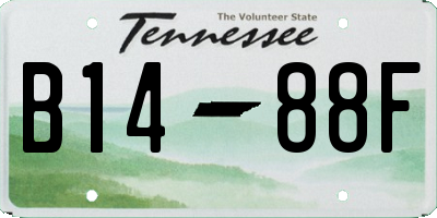 TN license plate B1488F