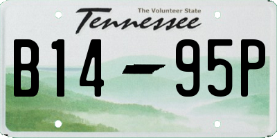 TN license plate B1495P
