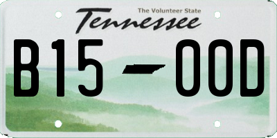 TN license plate B1500D