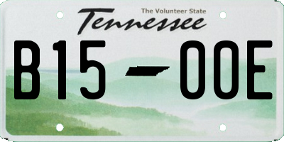 TN license plate B1500E