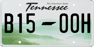 TN license plate B1500H