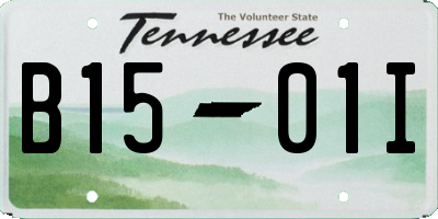 TN license plate B1501I