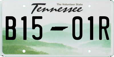 TN license plate B1501R