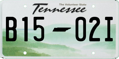 TN license plate B1502I