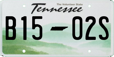 TN license plate B1502S