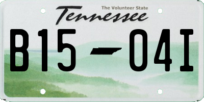TN license plate B1504I