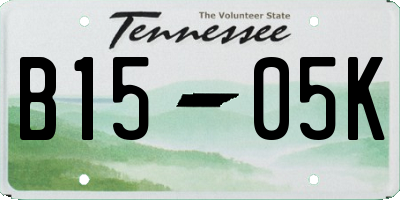 TN license plate B1505K