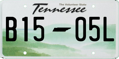 TN license plate B1505L