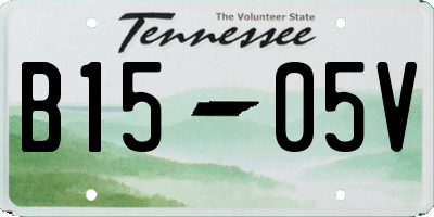 TN license plate B1505V