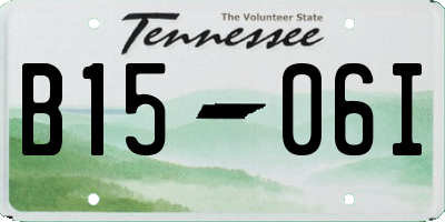 TN license plate B1506I