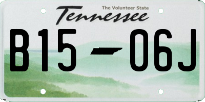 TN license plate B1506J