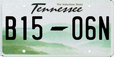 TN license plate B1506N