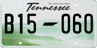 TN license plate B1506O