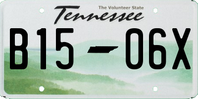 TN license plate B1506X