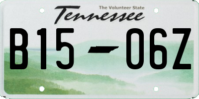 TN license plate B1506Z