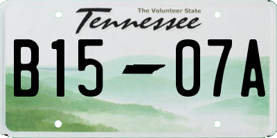 TN license plate B1507A
