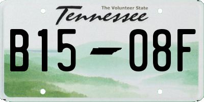 TN license plate B1508F