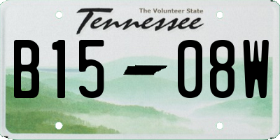 TN license plate B1508W