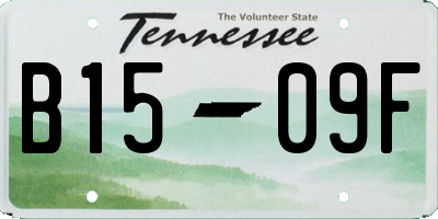 TN license plate B1509F