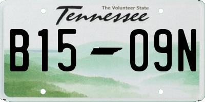 TN license plate B1509N